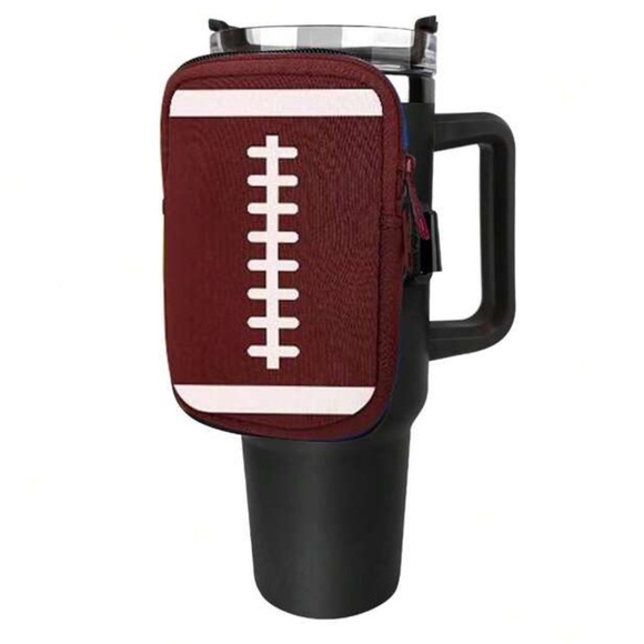 Other - Stanley Football Water Bottle Pouch Small Bag Adjustable Water Bottle
